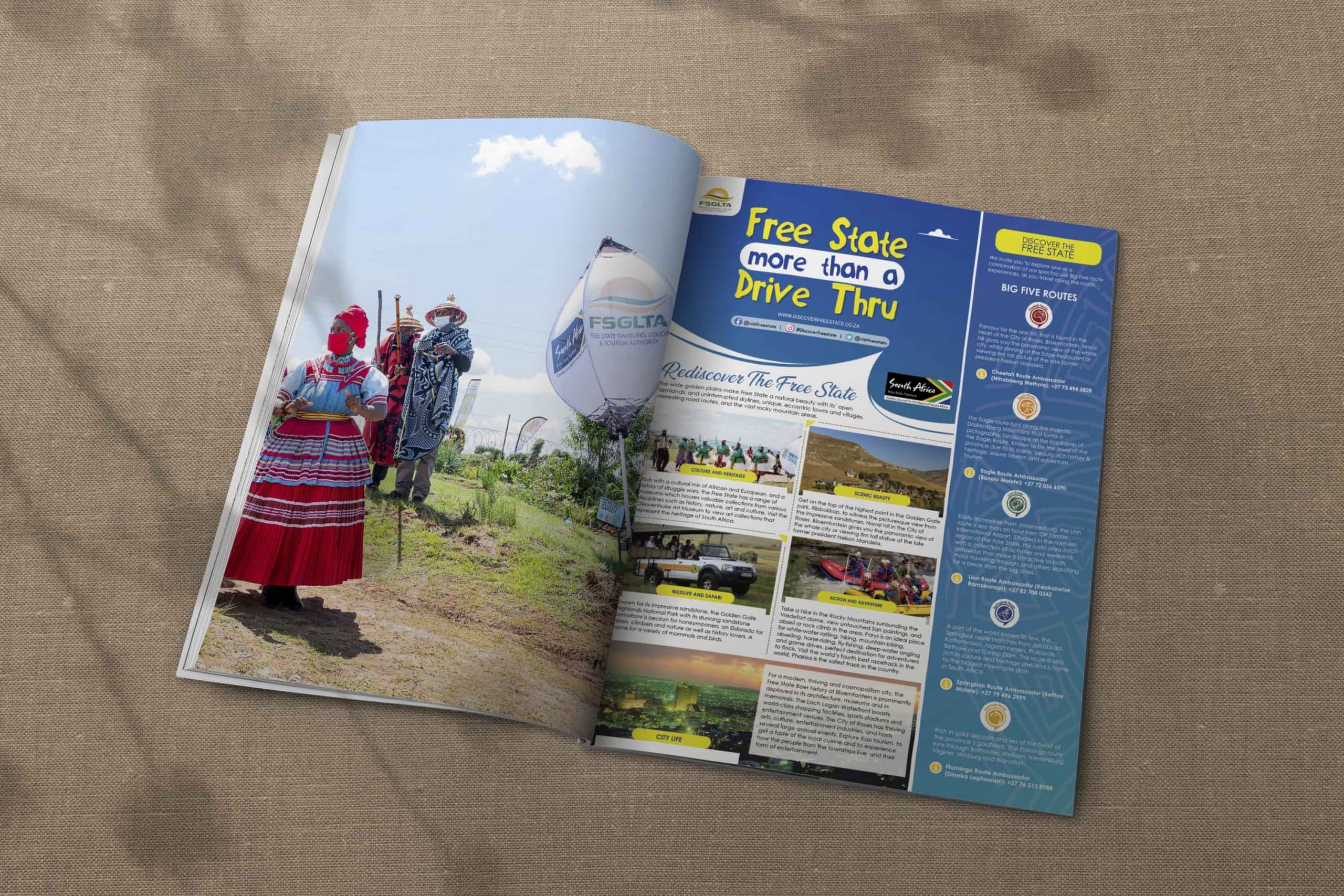 Magazine print design
